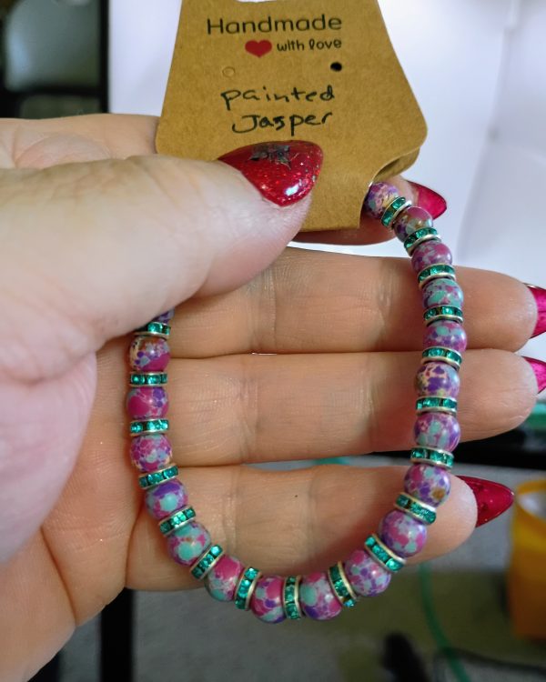 Painted Jasper bracelet