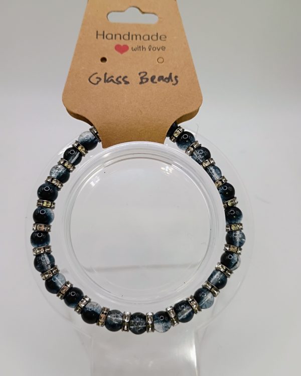 Black crackle bracelet