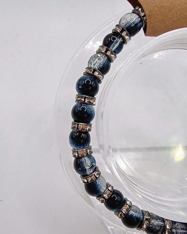 Black crackle bracelet