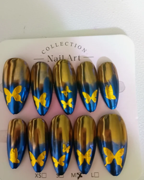 Blue and Gold Chrome